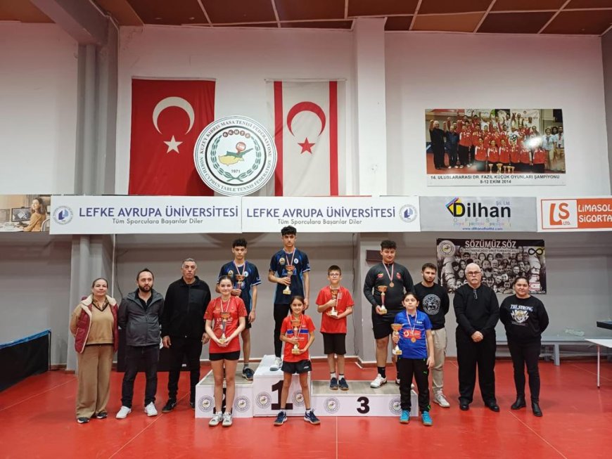 U15 Ferdi Klasman Turnuvasında şampiyonlar erkeklerde Ali, kızlarda Özüm