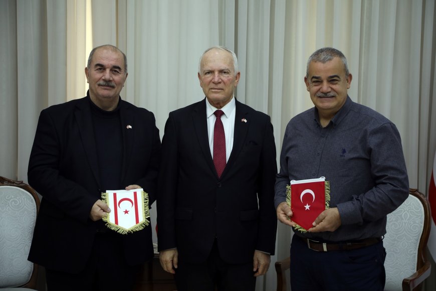 Basketbol Federasyonu KKTC Meclis Başkanı Töre'yi ziyaret etti