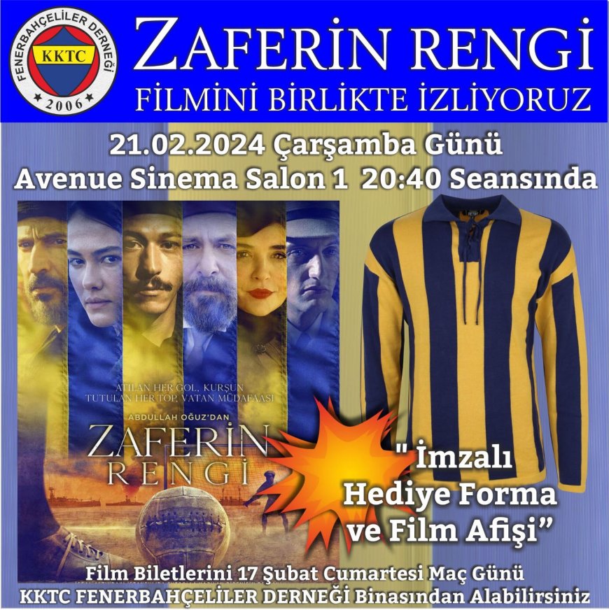 Zaferin Rengi Filmi 21 Şubat Çarşamba günü gösterime giriyor