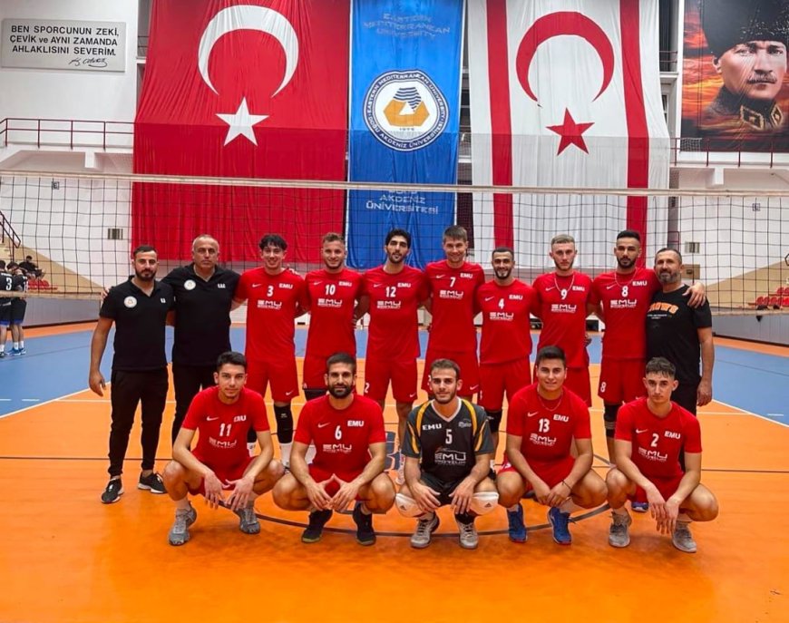 Voleybol Büyük Erkekler'de DAÜ ve Çamlık finalde