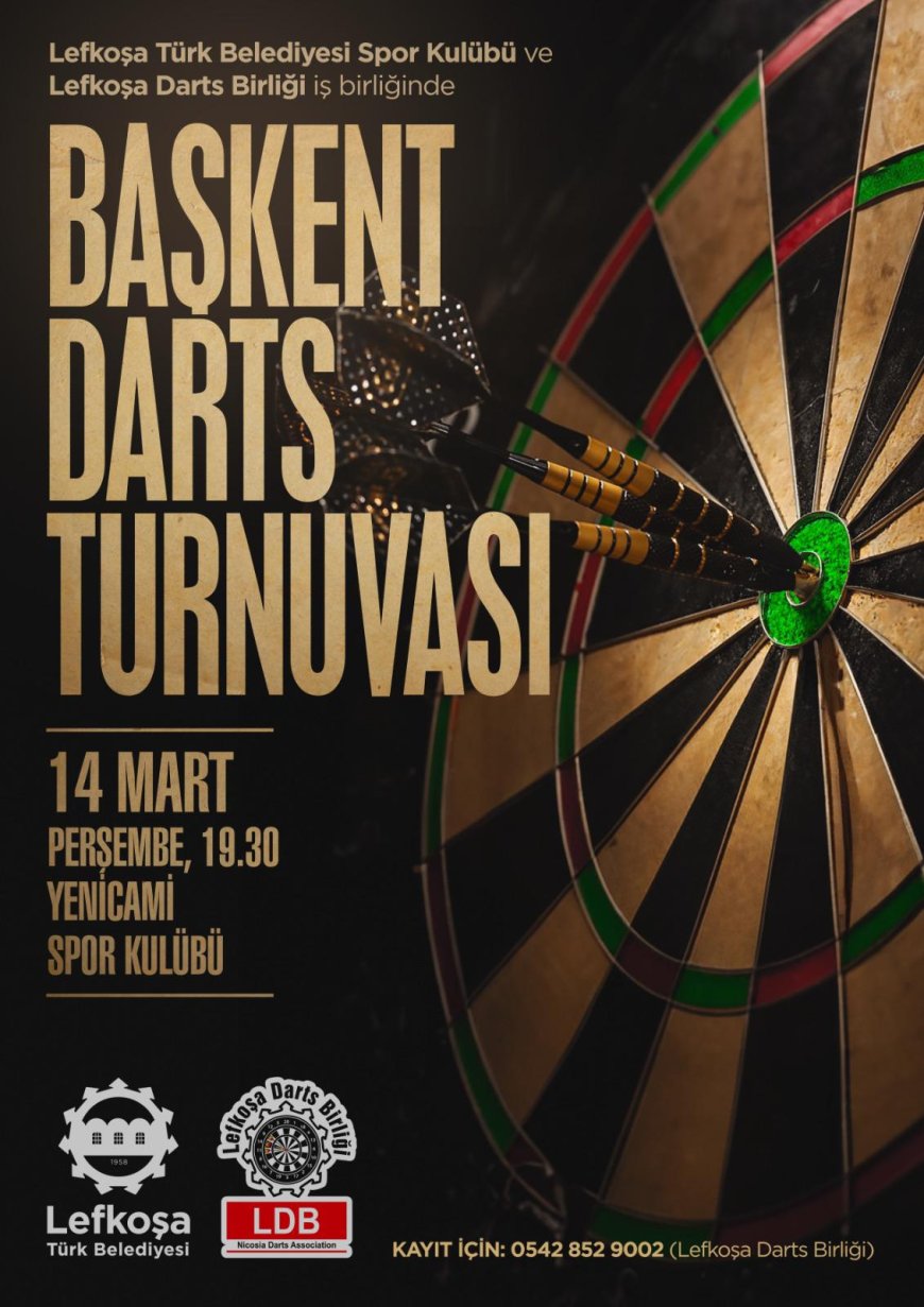 Başkent Darts Turnuvası 14 Mart’ta