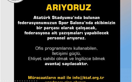 Atletizm Federasyonu'ndan münhal duyurusu