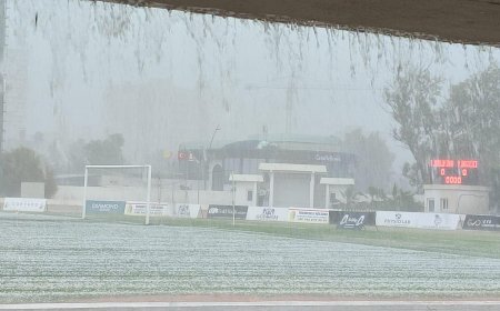 ﻿Aşırı yağış maçı erteletti