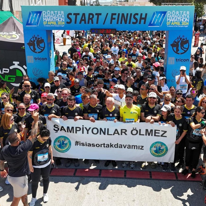 ﻿Dörter Mağusa maratonu gerçekleştirildi