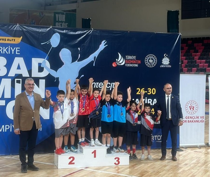 Geleceğin yıldız adayı badmintoncu çocuklarımızdan önemli başarı