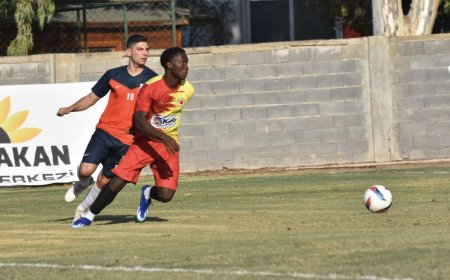 Mesarya ve Yeniboğaziçi hazırlık maçında karşı karşıya geldi