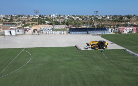 Maraş Halil Kartal Stadı 'nda çalışmalar tam gaz