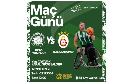Tekerlekli sandalyede ilk konuk Galatasaray