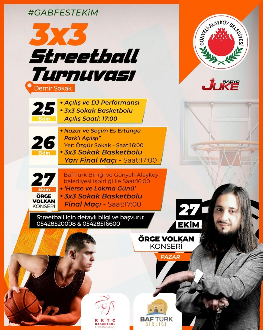 ﻿Gönyeli’de Streetball heyecanı yaşanacak