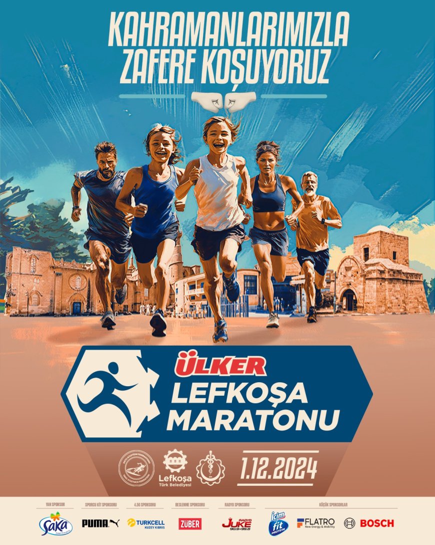 Ülker Lefkoşa Maratonu  için kayıtlar Pazartesi başlıyor