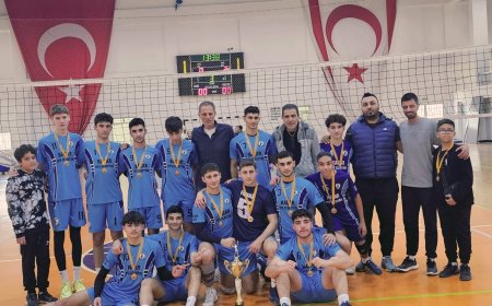 Voleybol U17 Erkekler Ligi'nde şampiyon Gazimağusa Belediyesi Çamlıkspor
