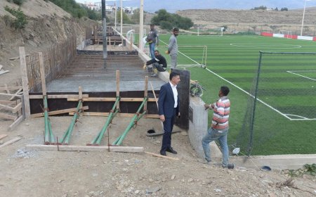 Gönyeli Futbol Akademi Merkezi hızlı ilerliyor