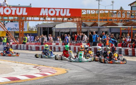 Kartingde yılın son yarışı yapılıyor