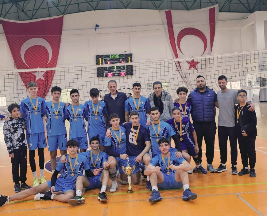 Voleybol U17 Erkekler Ligi'nde şampiyon Gazimağusa Belediyesi Çamlıkspor