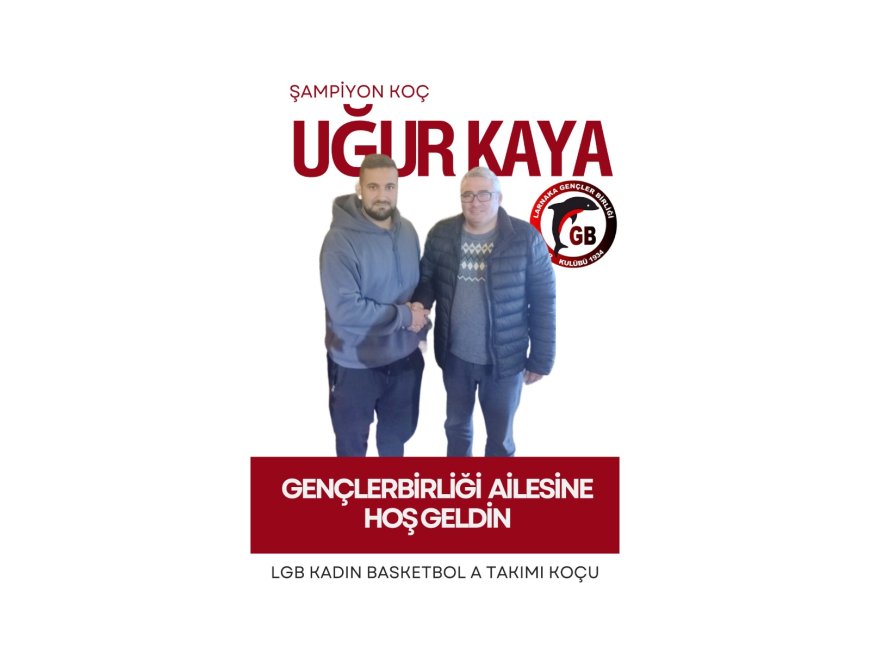 Şampiyon Koç Uğur Kaya Larnaka Gençlerbirliği’nde