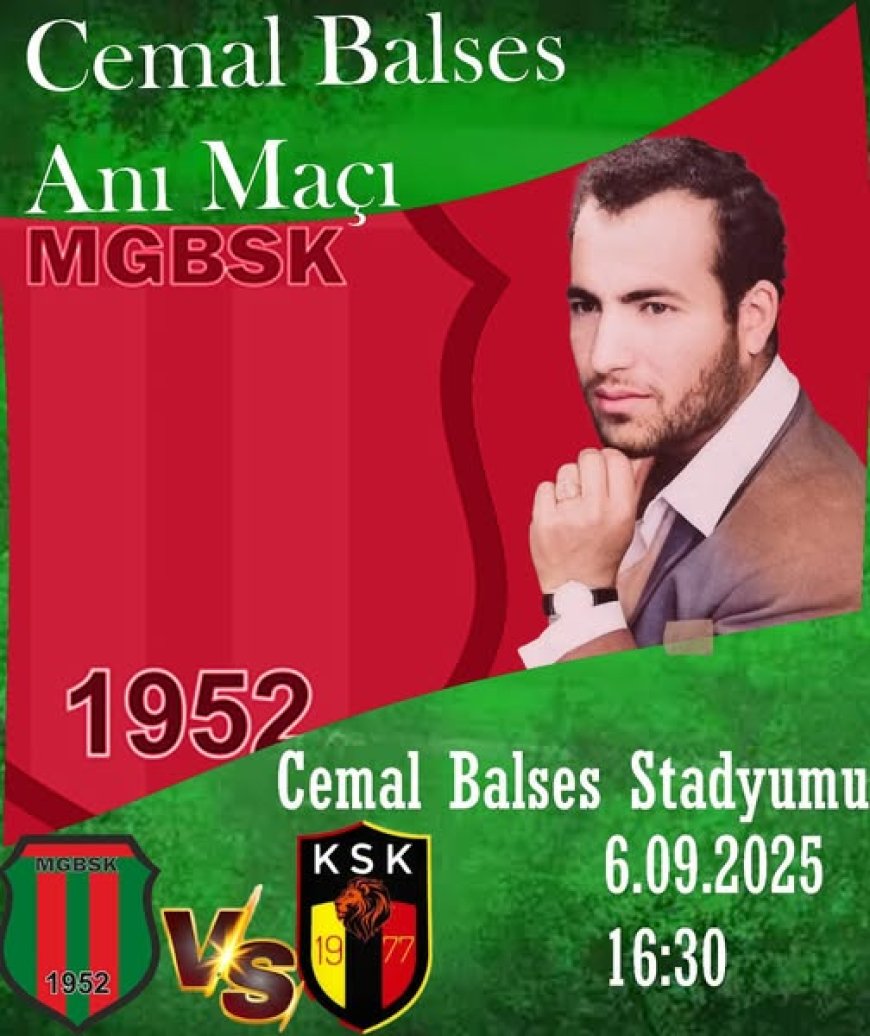 Cemal Balses anı maçı yarın yapılacak