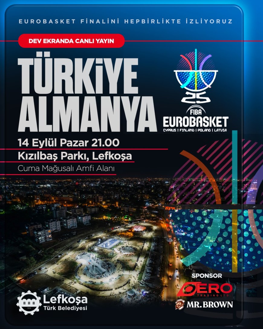 EuroBasket finali dev ekranda Lefkoşalılarla buluşuyor