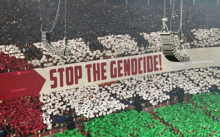 Galatasaray taraftarından Filistin koreografisi: "Soykırımı durdurun!"